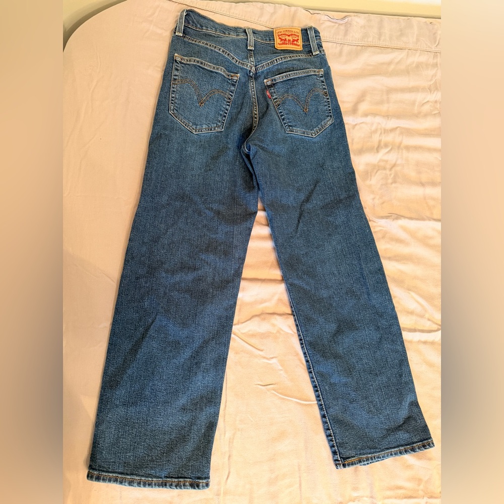 Signature by Levi Strauss Light Blue High Rise Straight Jeans - Picture 6 of 8